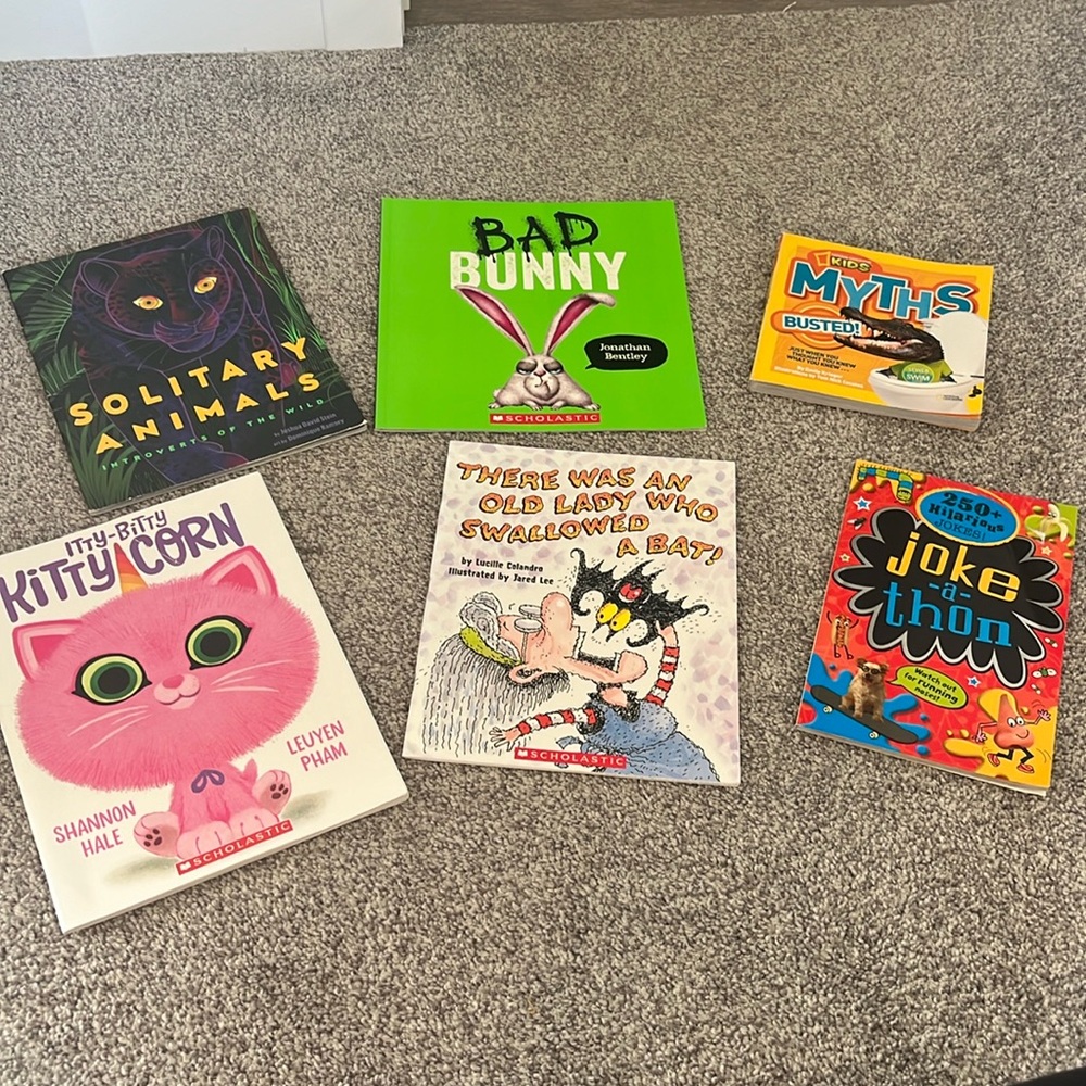 Children’s paperback books set of 6